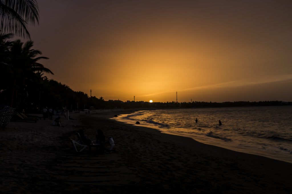 cabarete beach at sunset